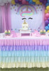 Faldón Pollerin Unicornio/decoracion,mesa,eventos,candibar 1