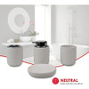 Home Basics Juego De Accesorios De Baño De Cerámica De 4 Pie 1