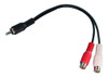 Cable Adaptador 2 Rca Hembra Stereo A Rca Macho Na X 2u Htec 0