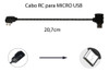 Cabo Rc P/ Micro Usb Controle Drone Dji Spark Mavic Air Pro 1 Cabo Rc P/ Micro Usb Controle Drone Dji Spark Mavic Air Pro 1