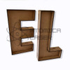 Set X5 Letras Huecas Carteleria, Eventos, Decoración Mdf 3mm 0