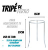 Tripé De Ferro Medida: 15x25cm P/aquecer Misturas C/bunsen 1