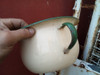 Antigua Pelela Chapa Enlozada Decoracion Crema 24,2 Diam 1