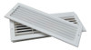2 Grelhas De Ventilação Plástica Retangular 37x13 Branca 6
