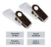 Jacaré Para Crachá Clips Com Alca Leitosa Transparente 100un 4