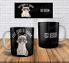 Plantillas Sublimar Tazas Los Odio A Todos Negras Gato 4