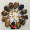 Collar Con Piedra Ojo De Tigre En Forma De Lagrima 1