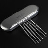6pcs Acero Inoxidable Oído Pick Cera Cureta Cera Remover Her 1