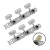 Clavijas Clavijero Guitarra Criolla Clasica Plateado Lira 3