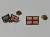 Bandera Inglaterra  21 X 14 Cms Con Pins De 2 Cms 1