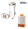 Cargador Para Auto Doble Usb Somostel De 1a Y 2.1a Febo 1