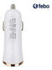 Cargador Para Auto Doble Usb Somostel De 1a Y 2.1a Febo 2