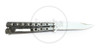 Navaja Mariposa Balisong Plate Filo Traba Clip Acero Inox 3