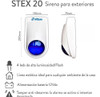 Sirena Exterior Luz Estroboscópica Tamper Antidesarme Stex20 2