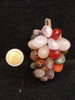 Antiguo Adorno Racimo De Uvas De Piedras Semipreciosas 3