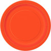 Platos De Pastel De Papel Naranja, 8ct 0