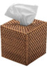 Cubierta Cuadrada De La Caja Del Tejido De Rattan De Kouboo 0