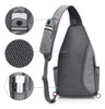 Mochila Senderismo Gris Una Tira Impermeable G4free 5