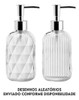 Porta Sabonete Liquido Vidro Diamond 430ml Lyor 6