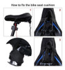 Asiento De Bicicleta Gel Extra Suave Amortiguador Bicicleta 4