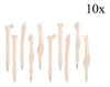 Kit 10 Canetas Formato Ósseo Esferográficas Médica Escolar 1