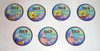 Lote 7 Tazos De Metal Bob Esponja Viacom Como Nuevos 1