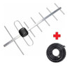 Antena Tv Digital Exterior Full Hd Con 15m De Cable Clicshop 0
