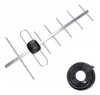 Antena Tv Digital Exterior Full Hd Con 15m De Cable Clicshop 0