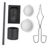 6x Kit De Fundição De Tocha De Grafite Conjunto De Cadinho 0