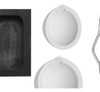 6x Kit De Fundição De Tocha De Grafite Conjunto De Cadinho 2