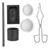 6x Kit De Fundição De Tocha De Grafite Conjunto De Cadinho 3
