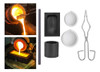 6x Kit De Fundição De Tocha De Grafite Conjunto De Cadinho 5