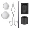 6x Kit De Fundição De Tocha De Grafite Conjunto De Cadinho 7