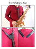 Alça De Ombro Confortável Para Saxofone Sax Harness Strap 4 Alça De Ombro Confortável Para Saxofone Sax Harness Strap 4