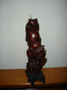 Antigua Talla China Oriental De Madera Baston Ojos Sonrisa 3