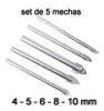 Mecha Punta Flecha Para Vidrio Porcelanato X5 Uni 4 - 10 Mm 1