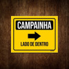 Placa De Sinalização - Campainha Lado De Dentro (18x23) 0