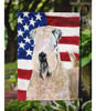 Caroline's Treasures Ss4019gf Usa American Flag With Wheaten 2 Caroline's Treasures Ss4019gf Usa American Flag With Wheaten 2