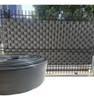 Fechamento De Portão Fita Pvc Divisor De Grama 10x25 Cinza 1