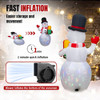 Decoração Ao Ar Livre De Boneco De Neve Inflável De Natal De 6