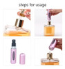 Mini Perfumero Recargable Atomizador Perfume Portátil 5ml 7