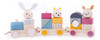 Juguete Tren De Arrastre Con Animales Madera Apilable Bebes 0