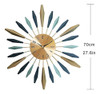 Reloj De Pared Grande Metal Decorativo, Relojes Grandes Sile 3