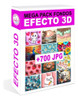 Megapack Fondos Efecto 3d Inflado Animales Paisajes Flores + 0