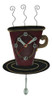 Allen Designs  Cozy Cafe  Whimsical Coffee Cup Pendulum Wall 0