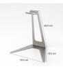 Suporte Fone De Ouvido Headset De Mesa Gamer Aço Inox 1