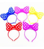 6 Vinchas Moño Minnie Led Cotillón Luminoso Luces Led 0