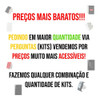 Kit 10 Un Placa Suporte 4x4 4 Postos Margirius B3 Branca 7