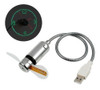 Mini Usb Led Pantalla Reloj Ventilador Cuello De Cisne Ajust 0