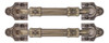 2 Peças De Maçaneta De Celeiro Antiga, Cor Bronze, Rústica 0